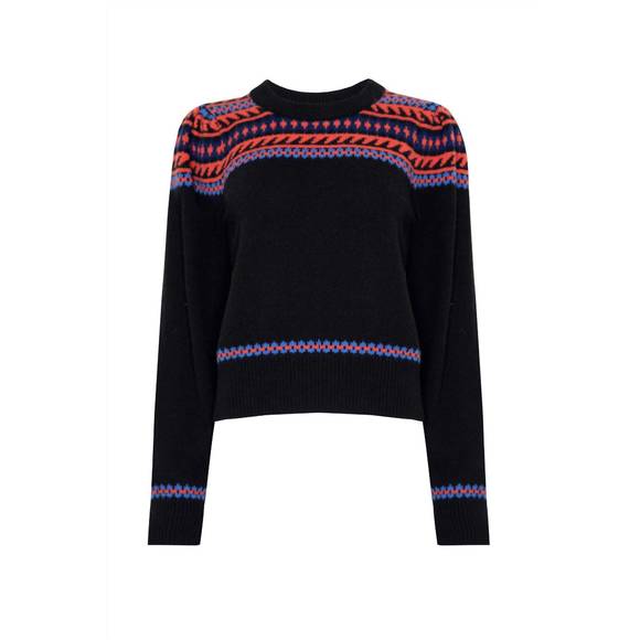 NEW HUNTER BELL jackie sweater in highgrove fairisle - Picture 3 of 4